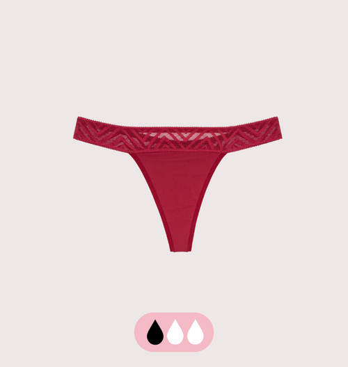 Lace Thong - Leakproof