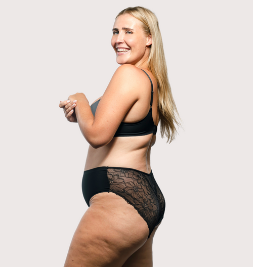 Flower Lace Brief - Leakproof